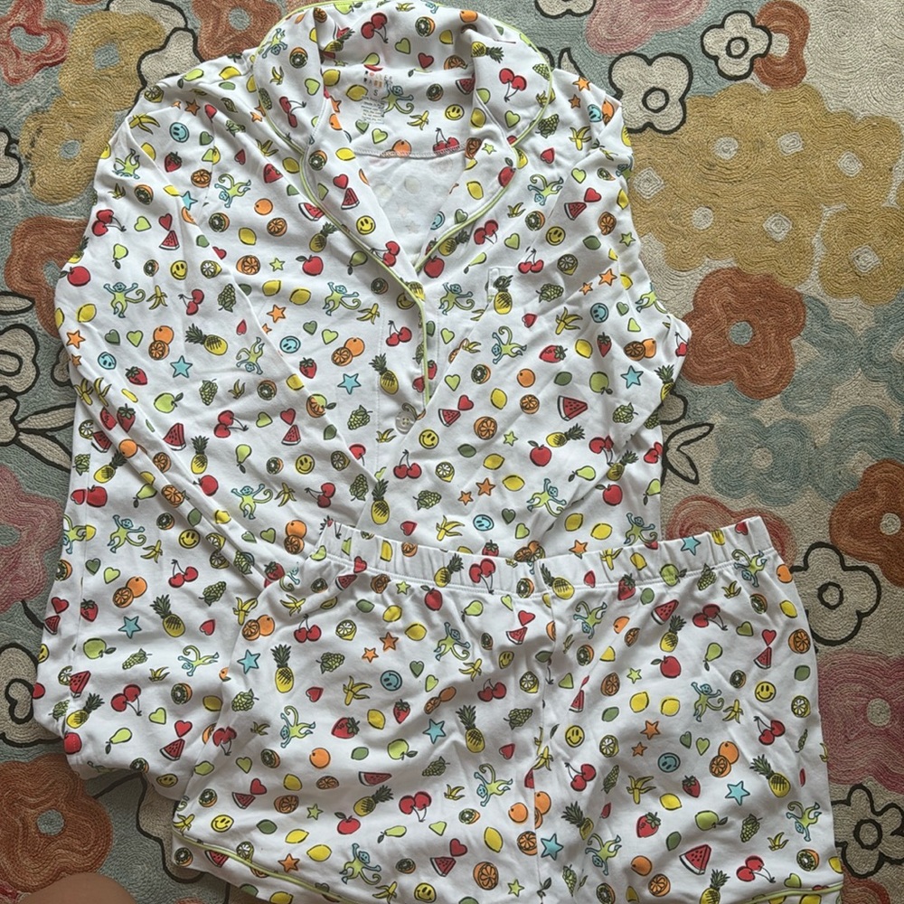 Roberta roller rabbit, Sugarfina size small, long sleeve polos